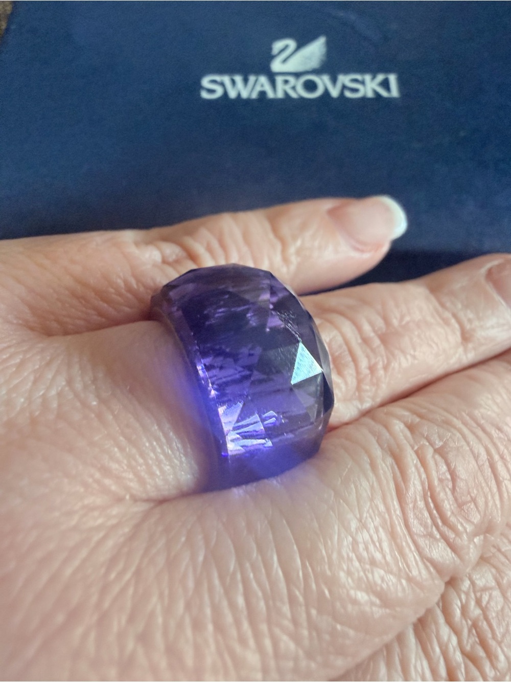 Swarovski Purple Nirvana Petite Ring - Picture 4 of 10